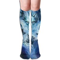 Soccer Socks Excellent Wolf Dog Animal Running Knee Socks Teen