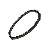 Accents Kingdom Magnetic Hematite Slender Cylindrical Bead Bracelet, 8.5"