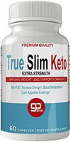 TrueSlim Keto Weight Loss Pills, Extreme Natural Ketogenic Burn Fat Supplement, 800 mg Formula with New True Slim GO BHB Salts Formula, Advanced Appetite Suppressant Capsules
