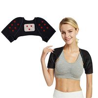 Heated Neck Shoulder Wrap, Self-Heating Shoulder Pad Therapy Magnetic Pain Relieve Comfortable Soft