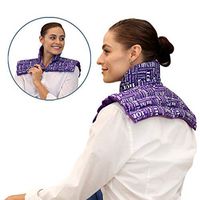 Heat Therapy Pack, Neck and Shoulder Heating Pillow for Neck Pain, Stiff and Sore Muscles, Migraines, Upper Back Pain, Herbal Aromatherapy Heating Pad, Purple Plus