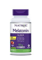 Natrol Melatonin Fast Dissolve Tablets, Helps You Fall Asleep Faster, Stay Asleep Longer, Easy to Take, Dissolves in Mouth, Faster Absorption, Maximum Strength, Strawberry Flavor, 10mg, 200 Count