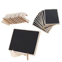 PoityA 12 Mini Blackboard Place Card Holder Easel Wedding Party Chalkboard Table Number