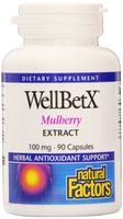 Natural Factors - WellBetX Mulberry Extract, Herbal Antioxidant Support, 90 Capsules