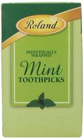 Roland Toothpicks, Mint, 1000 Count (Pack of 15)