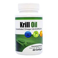 GL Nutrition Krill Oil Supplement, EPA/DHA Fish Oil for Men & Women, 1000mg, 60 Softgels