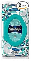 Always Feminine Wipes-Soft Pack, Fresh & Clean-2 Packages-Total 64 Wipes