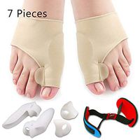 Yzpyd Toe Separator Silicone Orthotics Set - Auxiliary Treatment of Hallux Valgus Pain, Tailoring Bunion Cyst, Big Toe Straightener, Toe Separator Pad (7 Pieces)