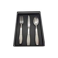 BUNMO Weighted Utensils for Tremors and Parkinsons Patients - Heavy Weight Silverware Set of Knife, Fork and Spoon - Adaptive Eating Flatware (3 Pieces)