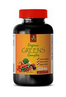 Immune System Supplement - Greens Complex Organic 1350 MG - Barley Grass Supplement - 1 Bottle 60 Tablets