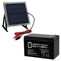 Mighty Max Battery 12V 8AH Replaces Geek Squad Best Buy GS-700U + 12V Solar Panel Brand Product