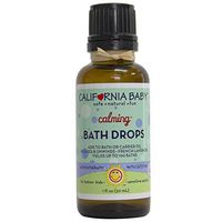 California Baby Calming Bath Drops for Kids | 100% Plant Based (excludes water)| Aromatherapy Essential Oils with Lecithin Natural Safflower | Calming, Relaxing Bedtime Support for Baby or Adults | (1