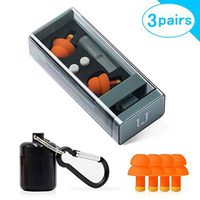 Ear Plugs for Sleeping Noise Cancelling and Reduction，Reusable Dual Frequency Denoise Silicone Earplugs Blocking for Adults Swimming，Sleep，Concerts，Musicians，Shooting