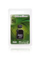 OltraMax Micro SDHC 4GB Class 4 Card with Adapter, Packaged