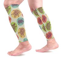 LEVEIS Turtles Seamless Pattern Arm Sleeves UV Protection for Men Women Sunblock Protective Gloves Running Golf Cycling Driving Long Arm Cover 1 Pair