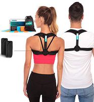 Posture Corrector – Adjustable Clavicle Brace to Comfortably Improve Bad Posture for Men and Women - Posture Corrector for Women and Men Plus Kinesiology Tape and Carry Bag Included by MARAKYM