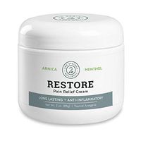 2nd Springs Restore Pain Relief Cream [3oz] with Arnica Montana, Menthol, MSM, Tea Tree Oil, Ilex. Inflammation Relief Formula for Arthritis, Neck, Joints, Low Back Pain, Plantar Fasciitis, Feet