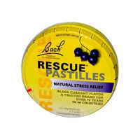 New - Bach Flower Remedies Rescue Pastilles Black Currant - 1.7 Oz - Case Of 12