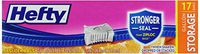 Hefty One Zip Storage Bags, Gallon, 17 ct