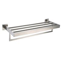Leyden Modern Stainless Steel Wall Mounted Towel Shelf Towel Rack Towel Holder Towel Storage Towel Hanger Towel Holder Towel Bar, Brushed Nickel