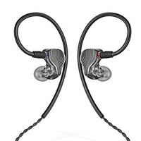FiiO FA1 Over The Ear Headphones/Earphones Detachable Cable Design HiFi Single Balanced Armature Driver Earphones for iOS and Android Computer PC Tablet Swirl (Smoke)