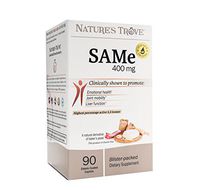 SAM-e 400mg by Nature's Trove - 90 Enteric Coated Caplets. Vegan, Kosher, Non-GMO, Soy Free, Gluten Free - Promotes Positive Mood and Joint Comfort - Cold Form Blister Packed.