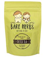 Bare Herbs Detox Tea, Herbal Cleanse – Green Tea, Oolong, Dandelion, Ginger, Goji Berries, Jasmine, Lemongrass, Mate, Garcinia cambogia, Lotus (15 Pyramid Tea Bags)
