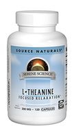Source Naturals Serene Science L-Theanine 200mg Supplement - 120 Capsules