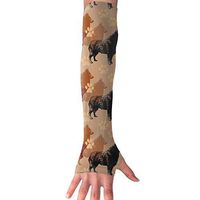 Schipperke Pawprints Arm Sleeves, Cool Arm Sleeves UV Protection For Men Women Youth Arm Warmers For Cycling Golf Baseball Basketball Tattoo Cover Elbow Sleeves