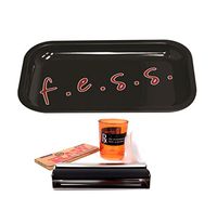 Genuine FESS TRAY Bundle Kit 10.75" X 6.5" F.e.s.s. Metal Rolling Tray Fess 110mm roller, Raw Paper and Fess 3"x2" Stash Storage (Assorted Design) Container