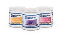 L-arginine Pro, 1 Now L-arginine Supplement - 5,500mg of L-arginine Plus 1,100mg L-Citrulline + Vitamins & Minerals for Cardio Health, Blood Pressure (3 Flavor Pack (Berry/Orange/Raspberry), 3 Jars)