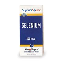 Superior Source Selenium Nutritional Supplements, 200 mcg, 60 Count
