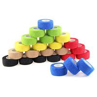 AUPCON Vet Wrap Cohesive Bandage Dog Self Adherent Bandage Wrap Cat Self Adhesive Bandage Horse Self Adherent Bandage Non-Woven Tape for Pet Animal First Aid and Fingers & Toes (24 Rolls, Multicolor)