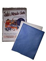 Jude's Miracle Cloth Microfiber Cleaning Cloth 2 Pack for Windows Mirrors Crystal Eye Glasses TV Computer Screen Countertops Cars & Boats Chemical Free (1 White 1 Blue)