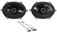 Kicker 6x8 Rear Factory Speaker Replacement Kit+Harness for 1997-98 Ford F-150