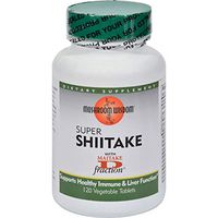 Mushroom Wisdom Super Shiitake - 120 Caplets - Gluten Free -