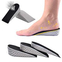 Height Increase Shoes Insoles Lifts, Memory Foam Heel Seats Support Orthotic Protector Inserts, Shock Absorbing Cushions Bone Spur Pain Relief Pad Cups, for Plantar Fasciitis Heel Sore (4cm)