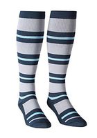 Absolute Support™ Made in The USA - Modern Navy Stripe Compression Socks for Men - Knee High 20-30mmHg Closed Toe for Varicose Veins & Edema - Comfortable Material, (Navy, X-Large)