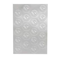 Gartner Studios Holiday Envelope Seals, 1" Diameter, Silver