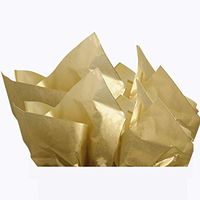 UNIQOOO 40 Sheets Premium Metallic Gold Tissue Gift Wrap Paper Bulk - Perfect Gold Tissue Paper for Gift Bags, Wedding, Party and DIY Crafts - Recyclable Gift Wrapping Accessory - 20" X 26" Each