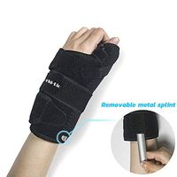 Wrist Ice Pack Wrap - Adjustable Hand Support Brace with Removable Splints & Reusable Gel Pack, Hot Cold Therapy for Pain Relief of Carpal Tunnel, Rheumatoid Arthritis, Tenosynovitis, Sports Injuries