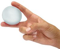 AT Surgical Fresco HandGym Pure Gel Hand Exerciser Stress Ball, Each, White (Firm)