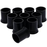 dophee 10Pcs Black Length 1.7cm 0.67".Soft Rubber Tobacco Smoking Pipe Tip Grips Tool