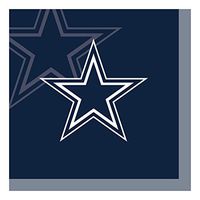 Creative Converting Officially Licensed NFL Paper Beverage Napkins, 192-Count, Dallas Cowboys - 659509