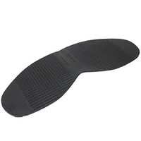 HEEPDD Natural Rubber Leather Shoes Outsoles Anti-Slip Forefoot Sole Flat Shoes Repair Half Sole Pad for Repair Leather Shoes(Black)