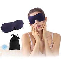 Sleep Mask for Women, Atrest Mens Boys 3D Blackout Soft Comfy Relaxing Night Blindfold Memory Form Lightweight Eyeshade with Adjustable Strap for Travel, Nap, Meditation, 1 Pack, Purple