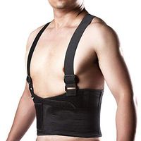 CFR Back Brace Lumbar Support Belt Adjustable Straps Pain Relief for Women Men Neoprene Strap for Lower Waist Therapy Portable Pain Black,XL by UPS