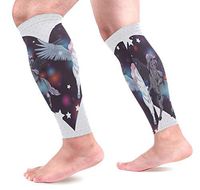 AHOMY Calf Compression Sleeves Pegasus On Heart Leg Compression Socks for Runners, Calf Guard Great for Running, Cycling
