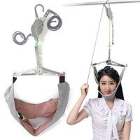 GHzzY Neck Cervical Traction Unit Kit - Over Door Cervical Traction - Neck Stretcher for Spinal Decompression,Shoulder Correction & Pain Relief