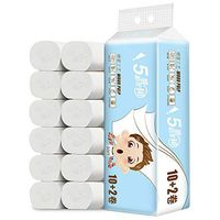 12 Rolls Toilet Paper, Hygienic Roll Paper Coreless Special Paper Towels 5-Ply Toilet Paper, Kitchen Paper Tissue